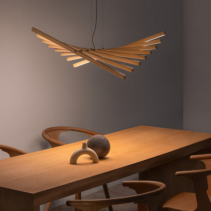 Rhythm Wood LED Pendant