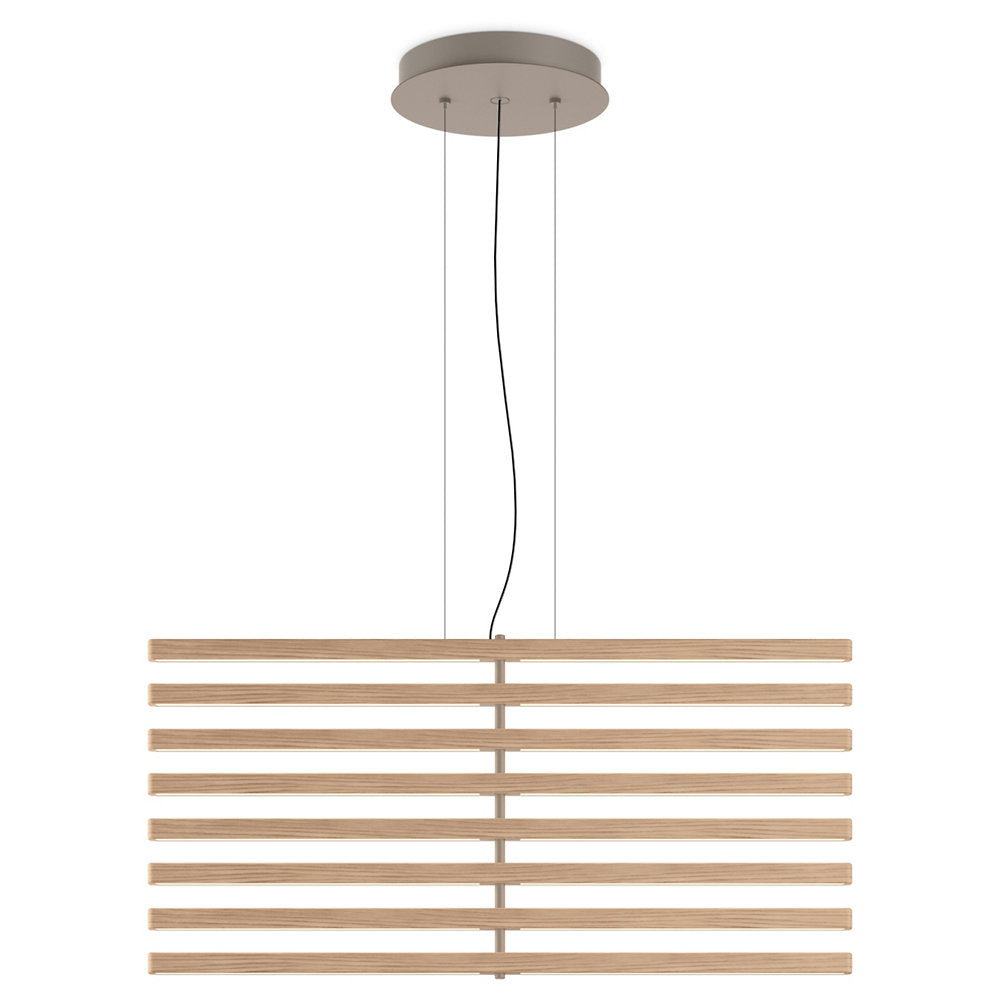 Rhythm Wood Vertical LED Pendant
