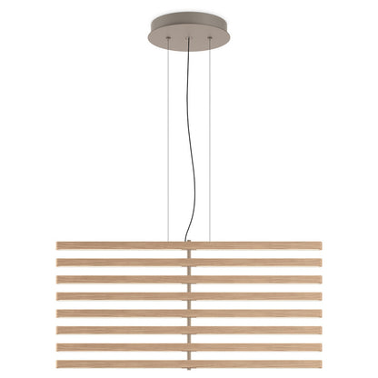 Rhythm Wood Vertical LED Pendant
