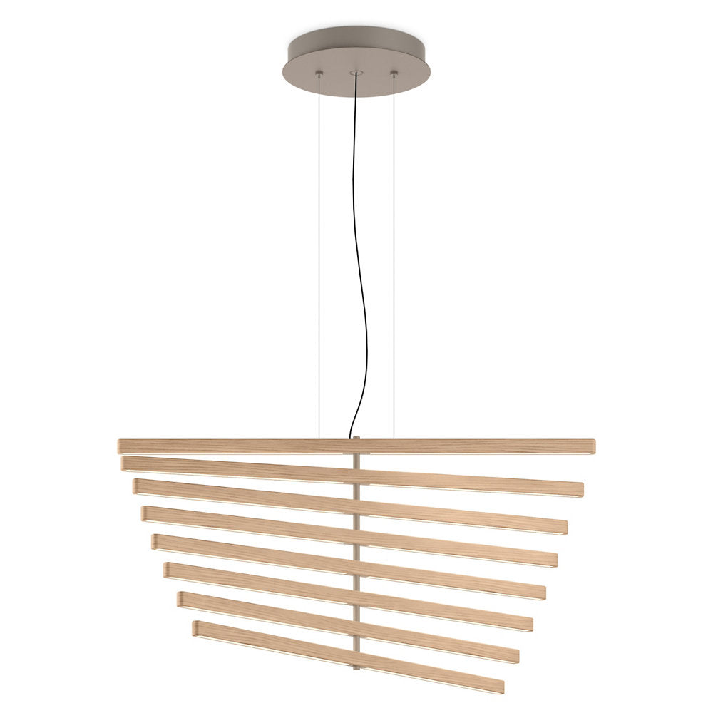 Rhythm Wood Vertical LED Pendant