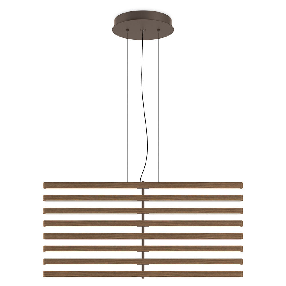 Rhythm Wood Vertical LED Pendant