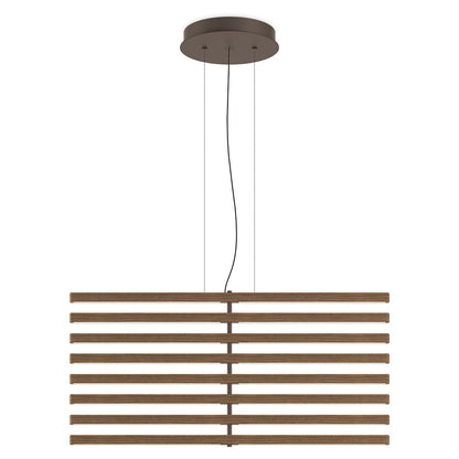 Rhythm Wood Vertical LED Pendant