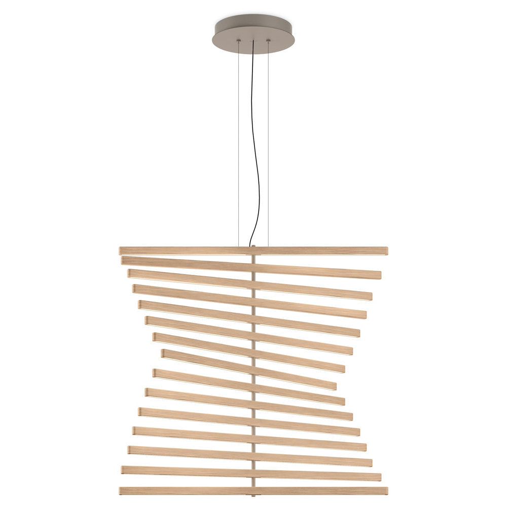 Rhythm Wood Vertical LED Pendant