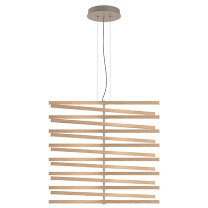 Rhythm Wood Vertical LED Pendant