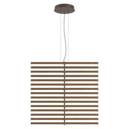 Rhythm Wood Vertical LED Pendant