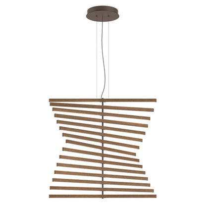 Rhythm Wood Vertical LED Pendant