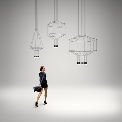 Wireflow 3-D LED Octagonal Pendant