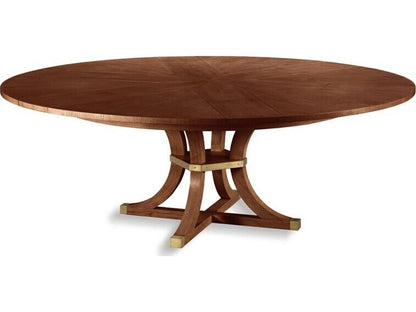 Apollo Jupe Round Dining Table in Bordeaux Finish