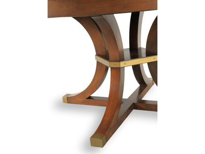 Apollo Jupe Round Dining Table in Bordeaux Finish