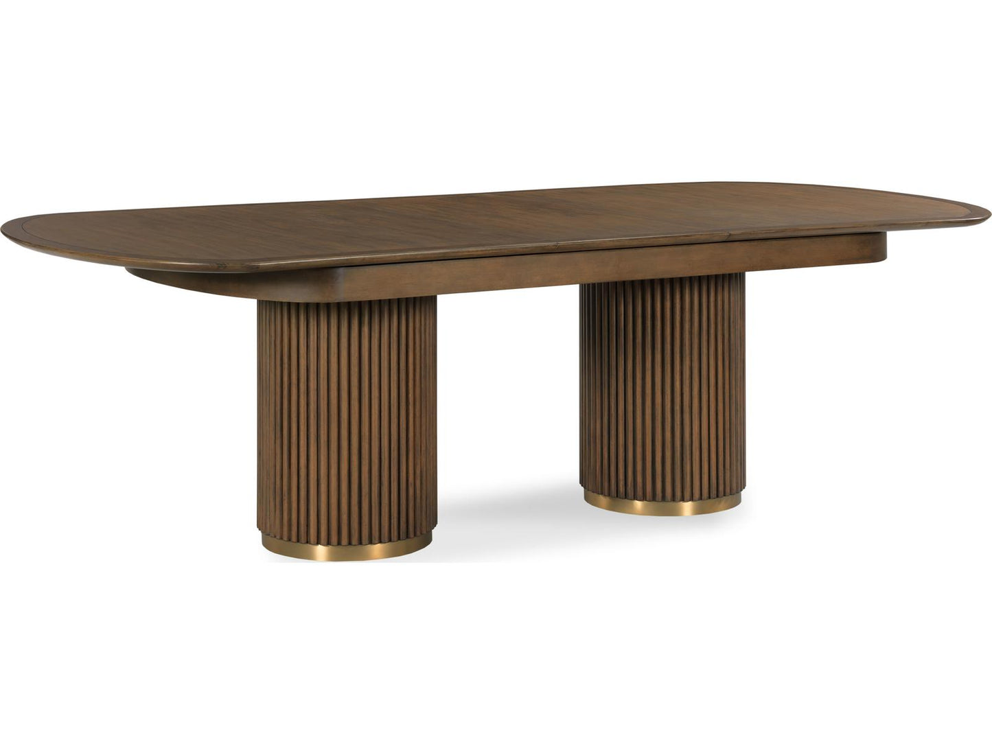Furniture Skyline Art Deco Dining Table with Laurel Walnut Veneer