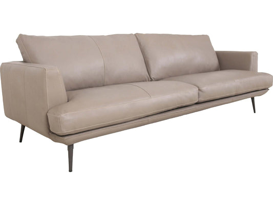 Moderna Grey Leather Sofa