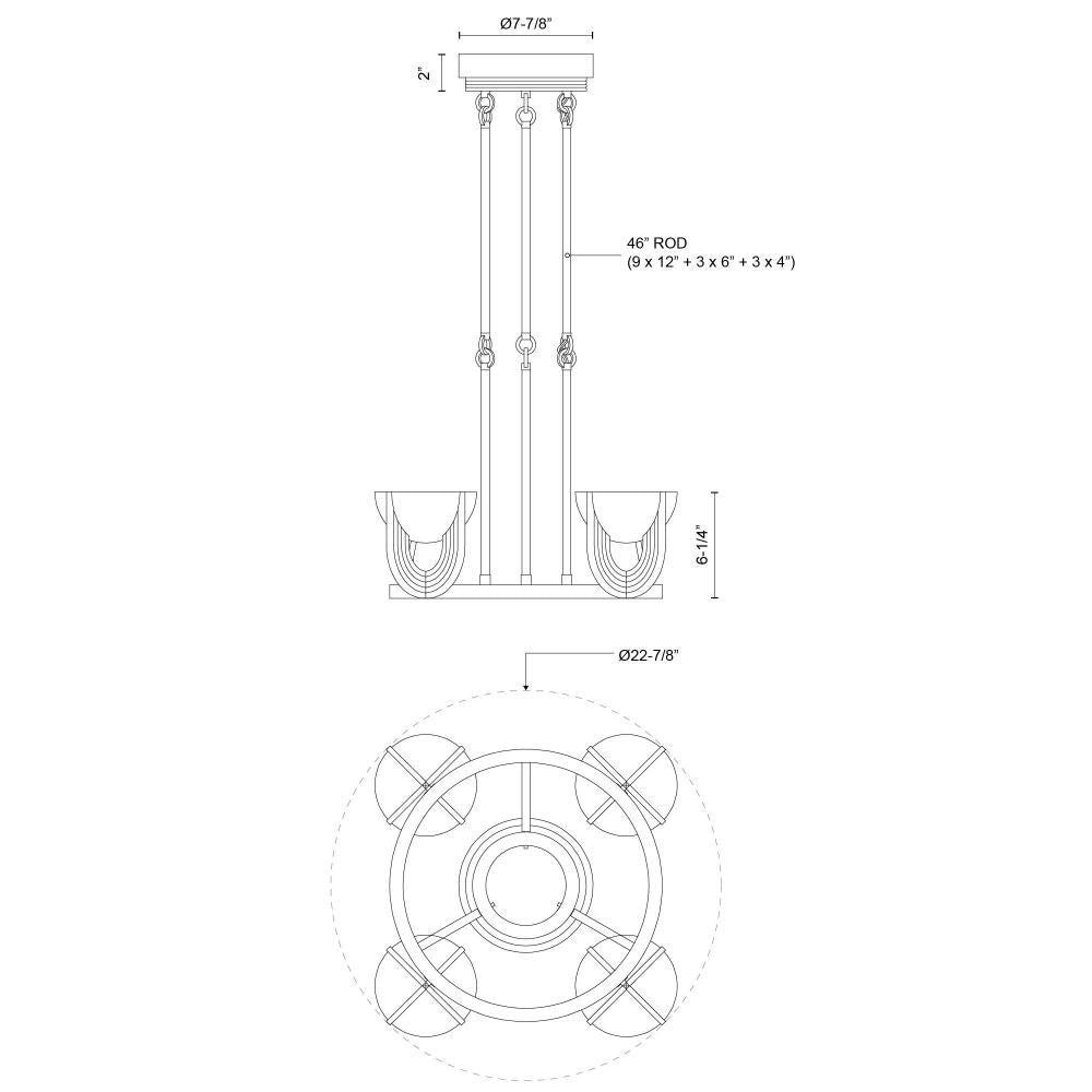 Colette 22-in LED Chandelier