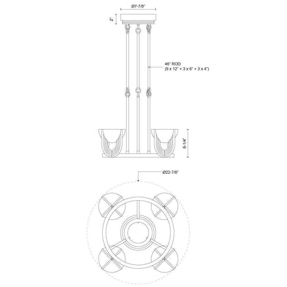 Colette 22-in LED Chandelier
