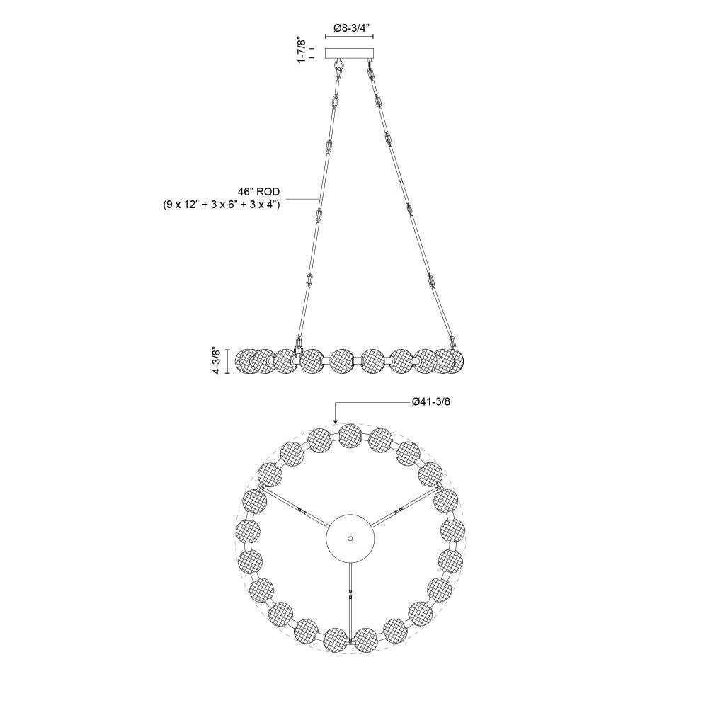 Marni 41-in LED Chandelier