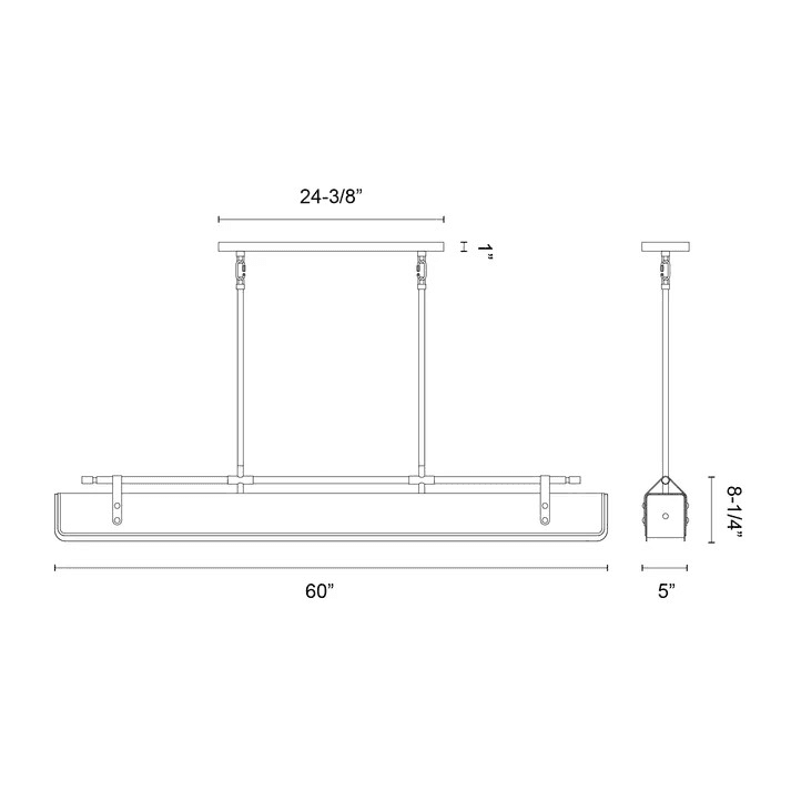 Valise 60-in LED Linear Chandelier