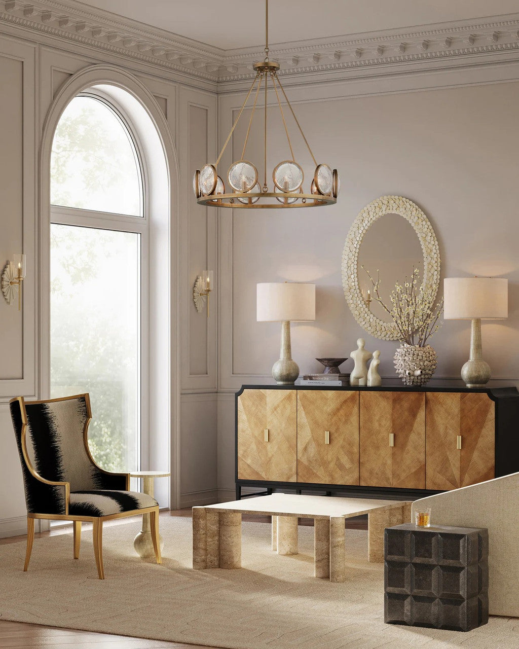 MarjieScope Brass Chandelier