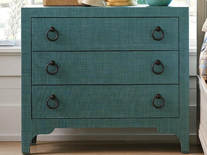 Newport Balboa Island Raffia Hall Chest in Seaglass