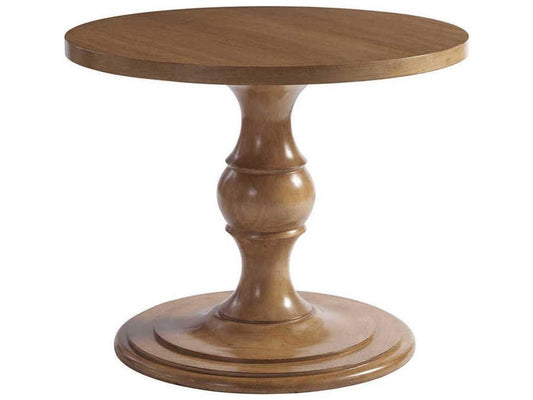Newport Round 36-Inch Center Table in Sandstone Finish