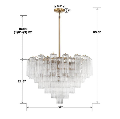 Addis 16 Light Chandelier