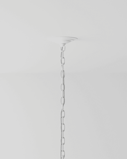 Bismarkia Large White Chandelier