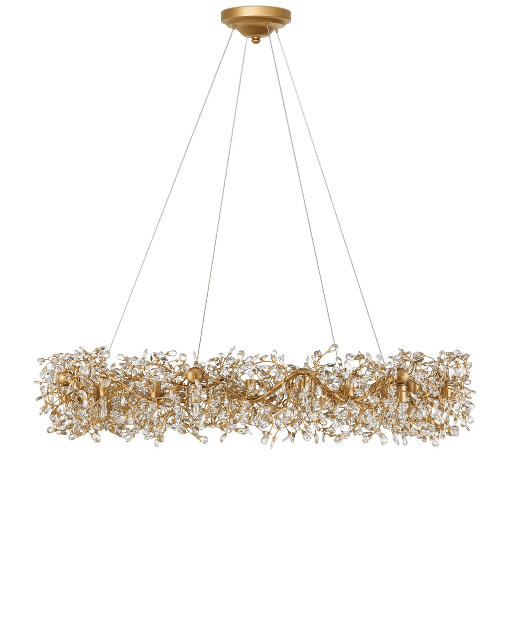Crystal Bud Grande Ring Chandelier