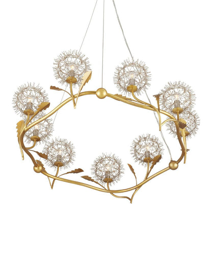 Dandelion Silver &amp; Gold Chandelier