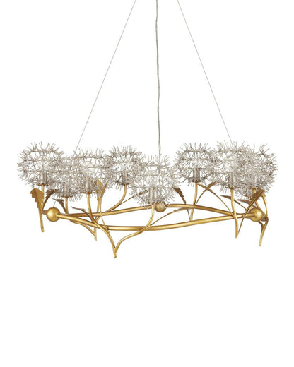 Dandelion Silver &amp; Gold Chandelier