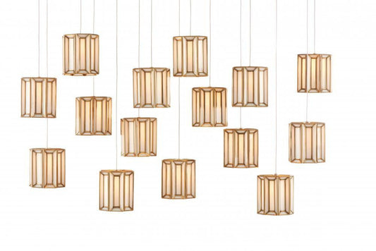 Daze 15-Light Linear Multi-Drop Pendant
