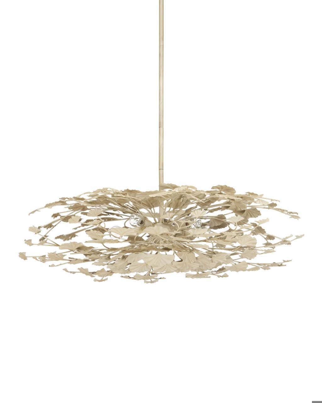 Maidenhair Cream Semi-Flush Mount