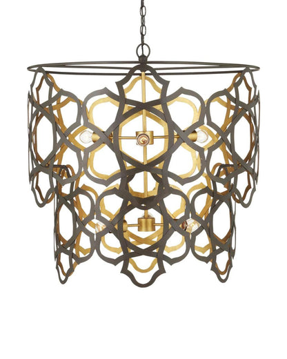 Mauresque Medium Bronze &amp; Gold Chandelier