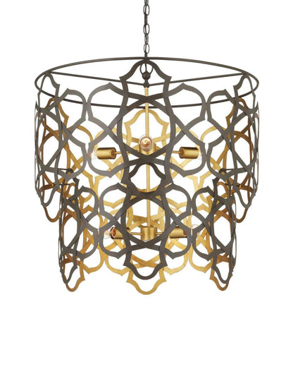 Mauresque Medium Bronze &amp; Gold Chandelier