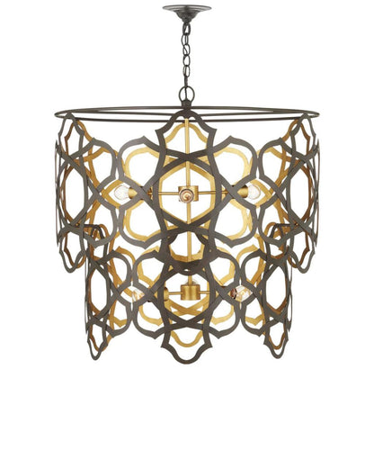 Mauresque Medium Bronze &amp; Gold Chandelier