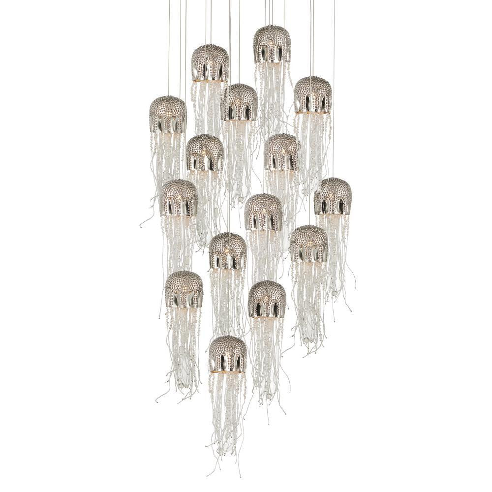 Medusa 15-Light Round Multi-Drop Pendant
