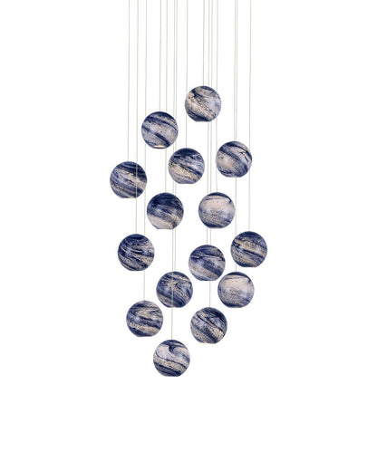 Palatino 15-Light Round Multi-Drop Pendant