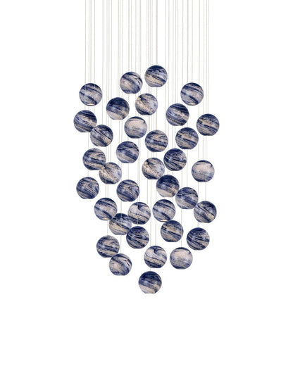 Palatino 36-Light Round Multi-Drop Pendant