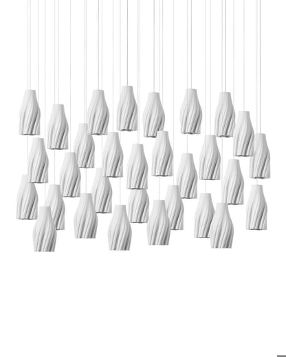 Posh 30-Light Linear Multi-Drop Pendant