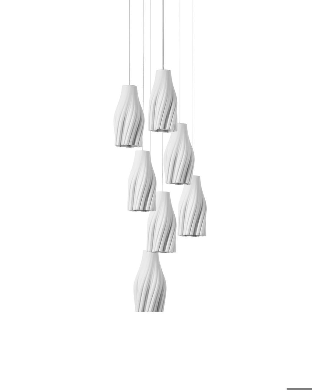 Posh 7-Light Round Multi-Drop Pendant