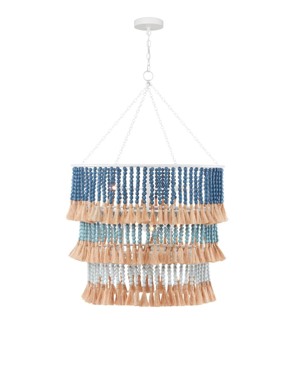 St. Barts Blue Chandelier