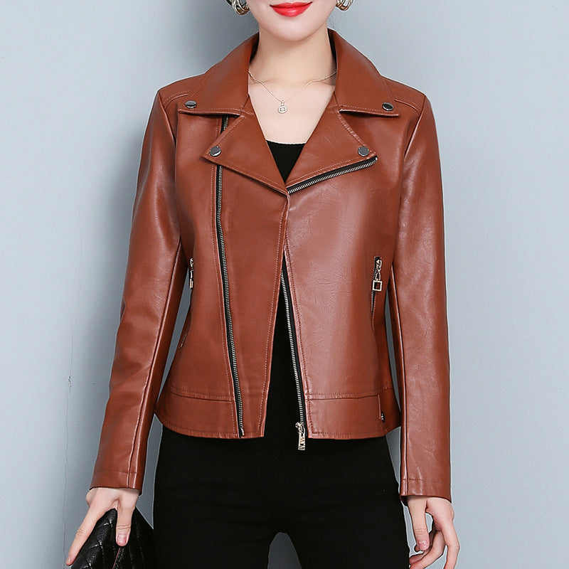 Women’s Versatile Short Leather Jacket Chic, Modern Everyday Style
