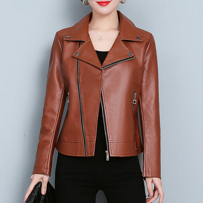 Women’s Versatile Short Leather Jacket Chic, Modern Everyday Style