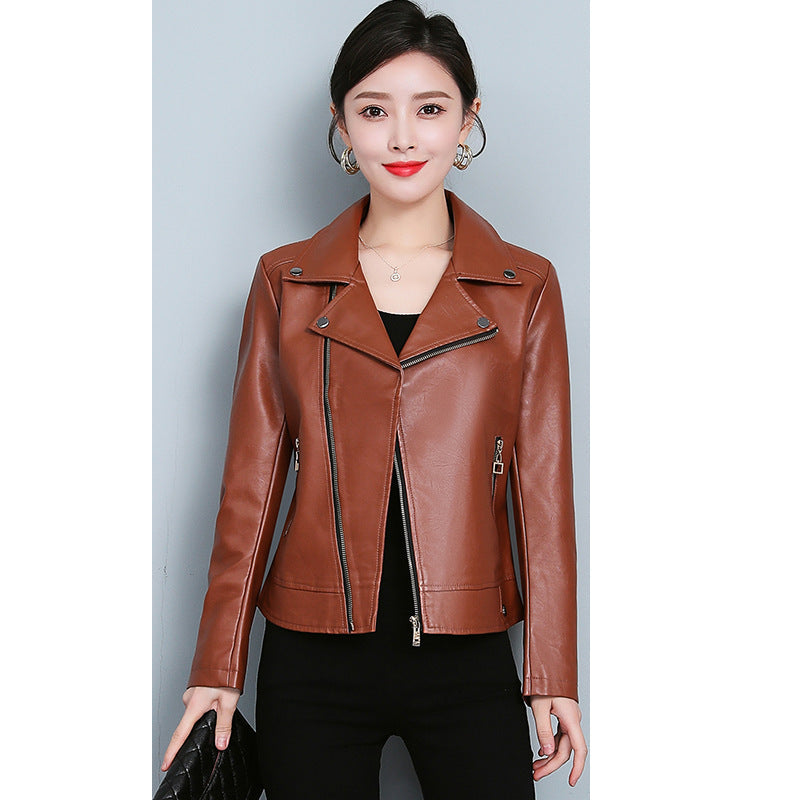 Women’s Versatile Short Leather Jacket Chic, Modern Everyday Style