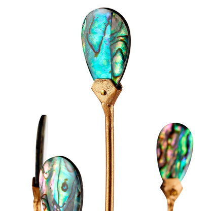 Delphos 19 1/2" Wide Gold and Turquoise 6-Light Chandelier