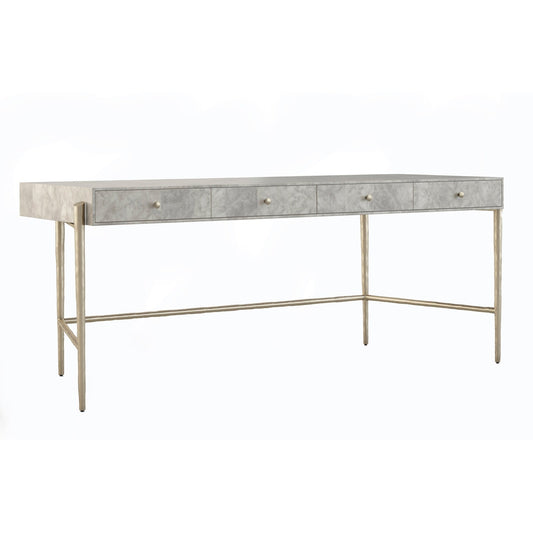 Jonathan Charles Surge Madrona Burl Desk (500401-DMB)