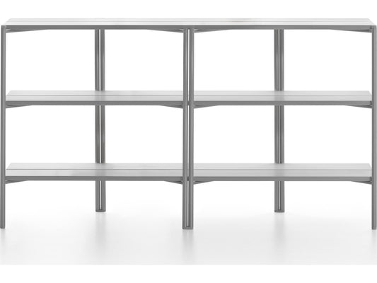 Run By Sam Hecht And Kim Colin Rectangular Clear Anodized Aluminum Console Table