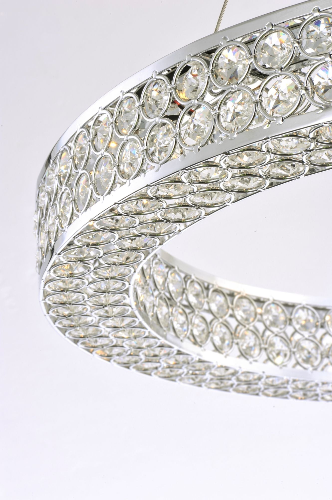 Eternity LED 1-Light 60" Wide Polished Chrome Pendant Light