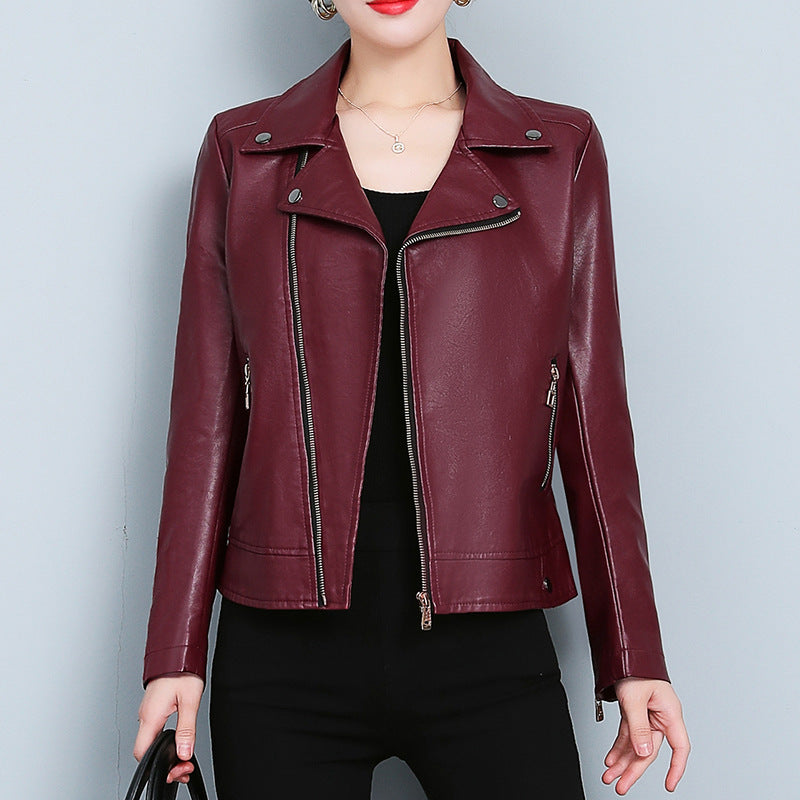 Women’s Versatile Short Leather Jacket Chic, Modern Everyday Style