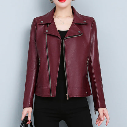Women’s Versatile Short Leather Jacket Chic, Modern Everyday Style