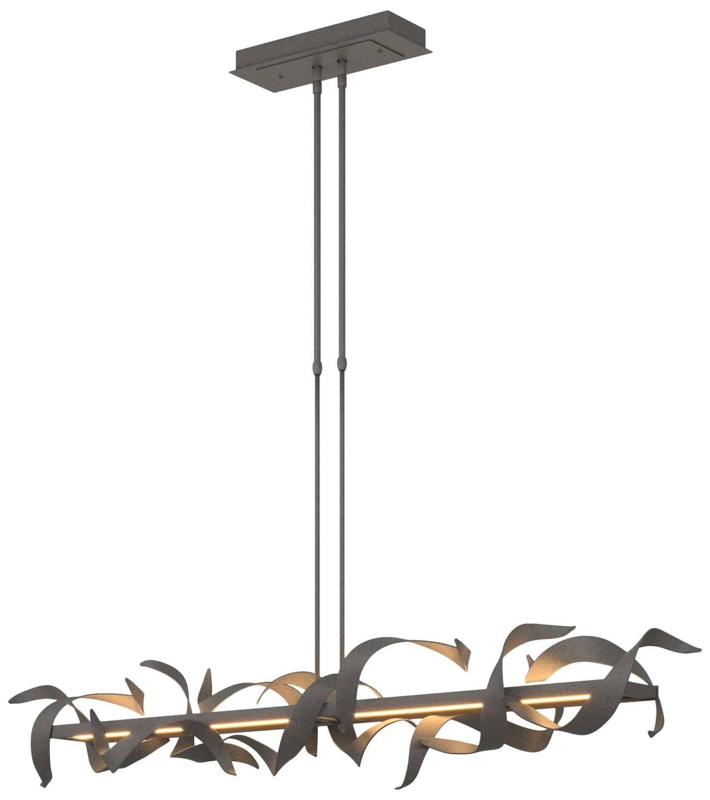 Folio 63.4" Wide Large Natural Iron LED Pendant