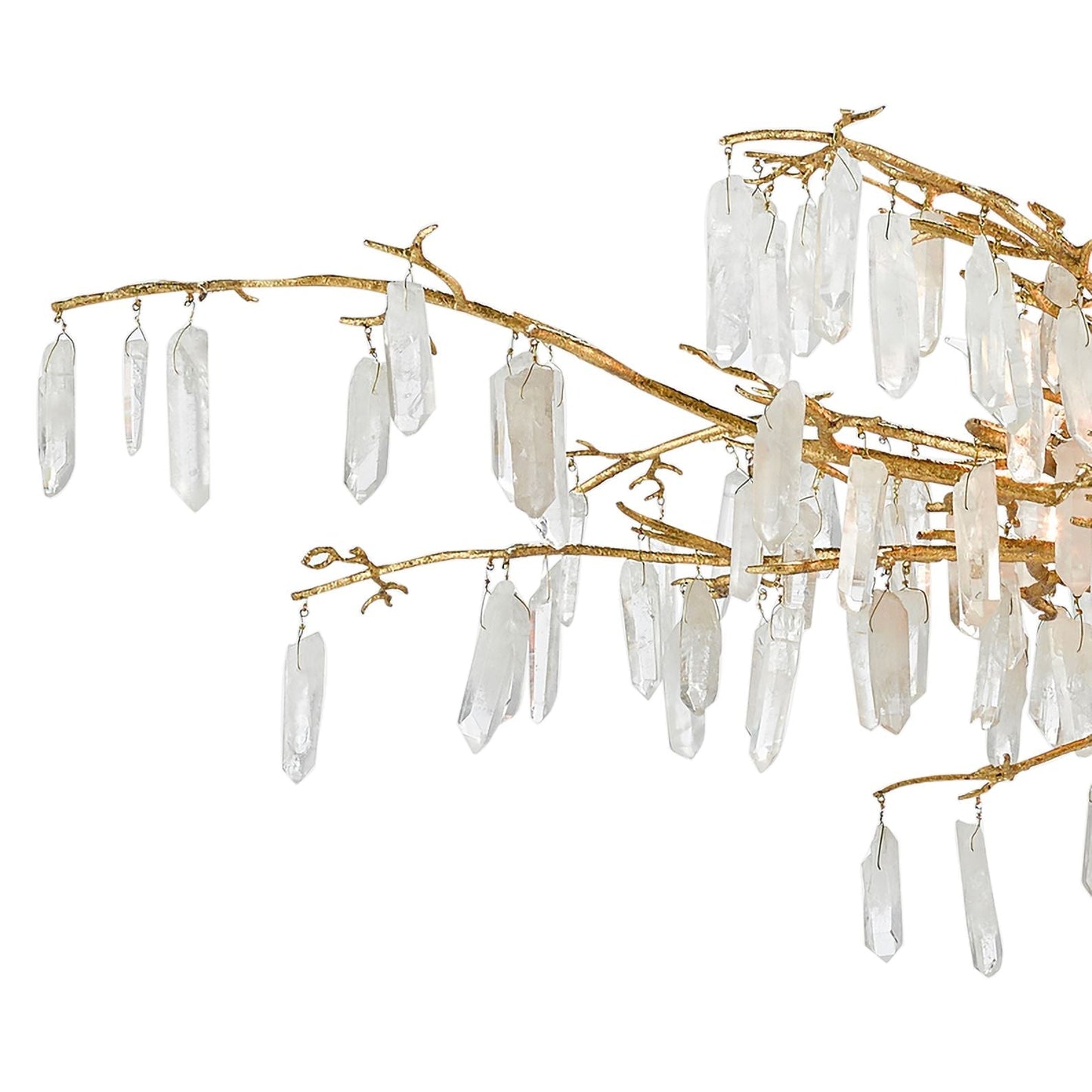 Forest Dawn 60 1/4" Wide 8-Light Gold and Crystal Chandelier