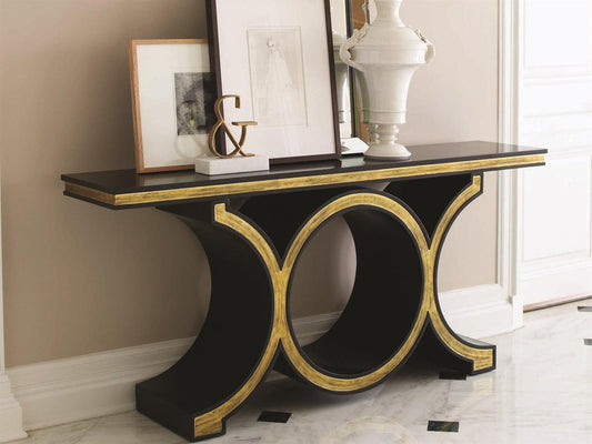 Link Rectangular Glass Console Table